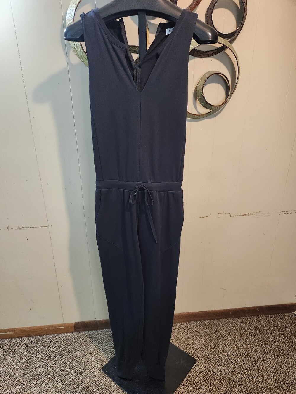 525 Black Sleeveless Jumpsuit